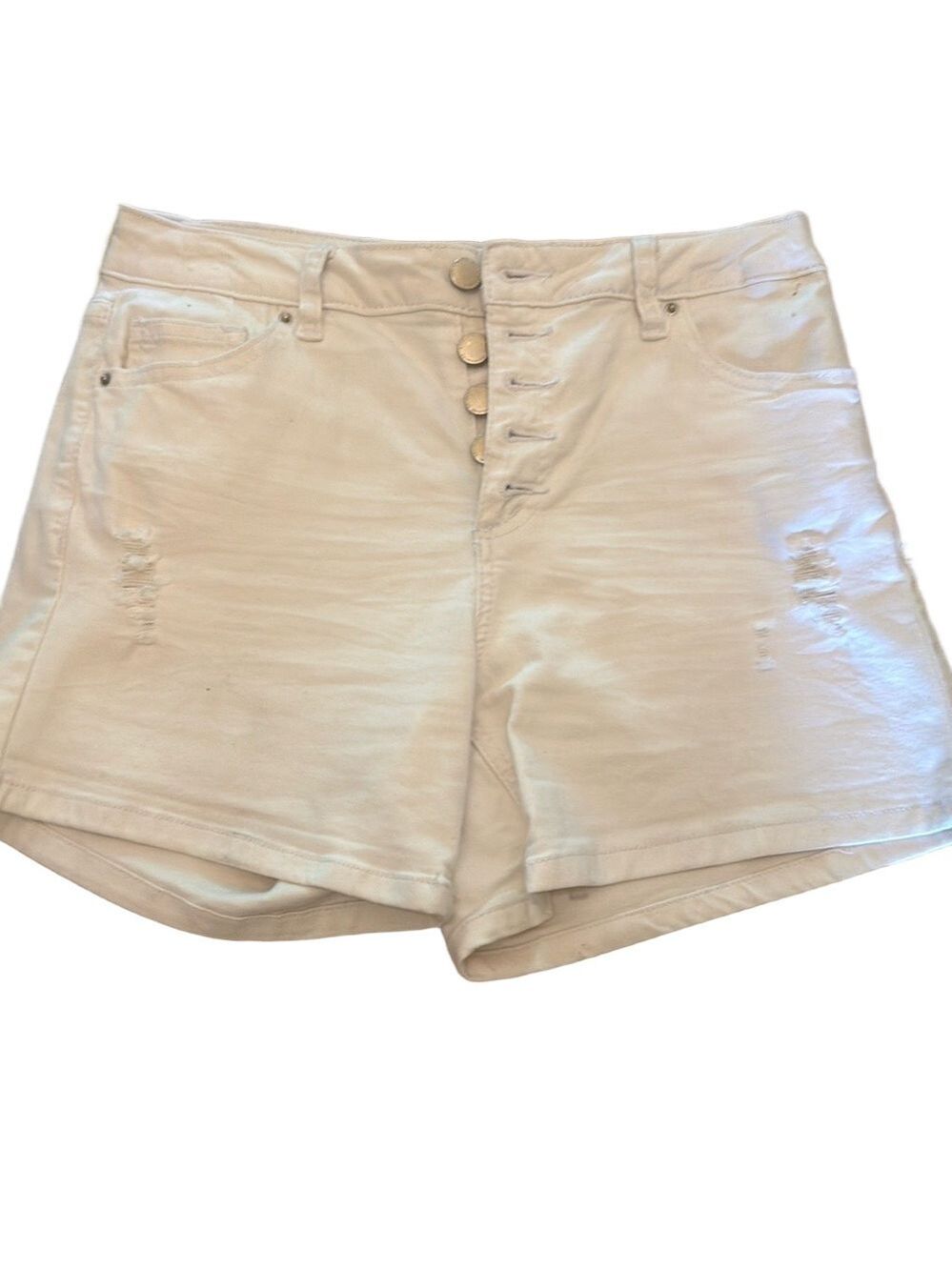 Angel Kiss White High Waist Shorts